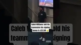 Caleb Williams’ Rookie Signing Bonus is $25.5M 🤯💰(via HBO’s Hard Knocks on @StreamOnMax, @NFL)