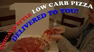 Keto Couple - Eating Crustless Lou Malnati's Pizza - Get Keto Pizza delivered to you!