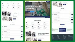 How To Create Responsive Job Portal Website with Bootstrap, HTML, CSS & JavaScript