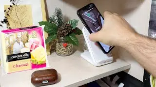 Vlog: Лучшая беспроводная зарядка для всех IPhone от Samsung! Настя отравилась сыром Сыробогатов!