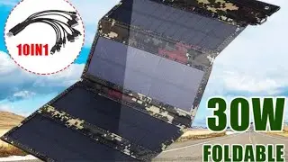 30W Foldable Solar Panel Charger From Shopee Test