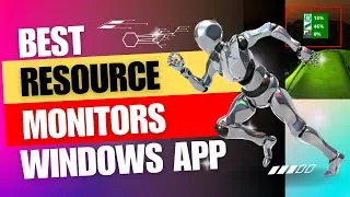 Resource Monitors | Windows App | CPU, RAM, and Disk Usage of a Windows System