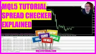 MQL5 TUTORIAL - Spread Checker explained (in 4 min)