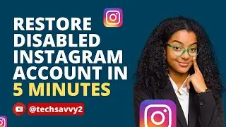 How to restore a disabled instagram account in 5 MINUTES [2023] 