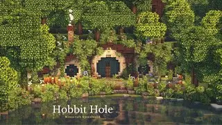 Hobbit Hole & Secret Greenhouse 🌼 | Minecraft Speedbuild with CIT Resourcepacks