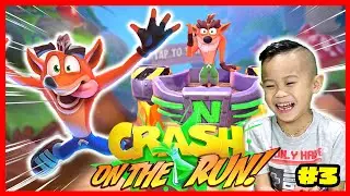 Crash Bandicoot: On the Run! Part 3 Full Playthough! Kids Gameplay!