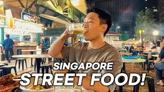 Trying Legendary Late Night Street Food In Singapore! l Lau Pa Sat