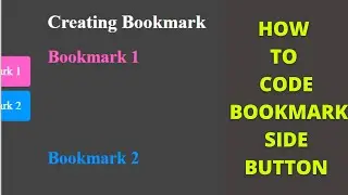 HOW TO CODE BOOKMARK SIDE BUTTON | JULSTUB