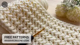 SIMPLE Crochet Pattern for Beginners! 🥰 GORGEOUS Crochet Stitch for Scarf, Sweater & Blanket