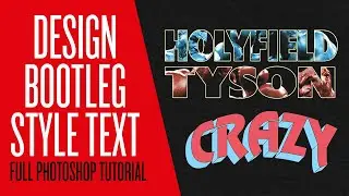 How To Design BOOTLEG RAP STYLE TEXT (Full PHOTOSHOP Tutorial)