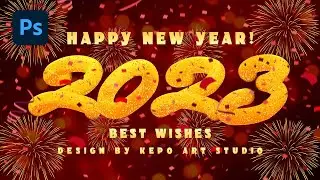 Create Happy New Year Banner in Photoshop