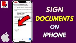 How to Sign A Document on iPhone