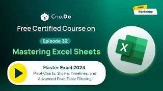 Master Excel 2024: Pivot Charts, Slicers, Timelines, and Advanced Pivot Table Filtering