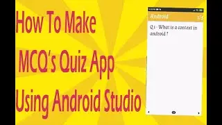 How to make Simple Quiz App using Android Studio Promo | Android App Development
