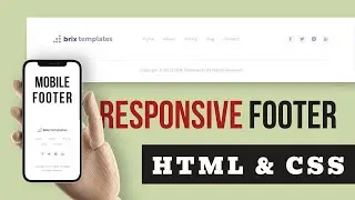 How to Make a Responsive Footer Using HTML & CSS