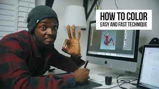 How to color- easy and fast technique in photoshop