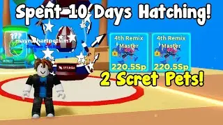 I Spent 10 Days Hatching In Clicker Simulator And Hatched 2 Secret Pets!