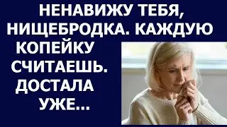 Истории из жизни Ненавижу тебя, нищебродка  Каждую копейку считаешь  Достала