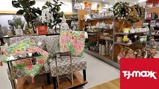 TJ MAXX SPRING AND EASTER DECOR - HOME DECOR SHOP WITH ME SHOPPING STORE WALK THROUGH 4K