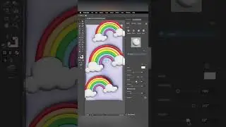 How to make a 3D rainbow in Adobe Illustrator 