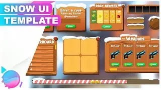 ROBLOX UI TEMPLATE: Snow Simulator Game UI Set | GFX COMET