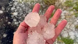 Large Hail Stones Lash Texas Amid Severe Storms