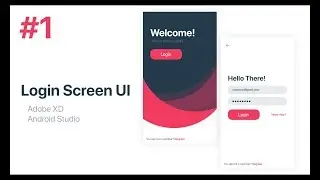 Login Screen UI Design - Adobe XD to Android Studio XML | Part 1