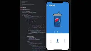 Animated Drinks Ordering app User Interface created using SwiftUI