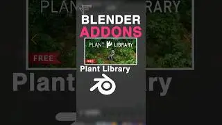 Free Blender Addon Plant Library ✔️ 