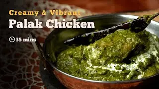 Palak Chicken | Chicken in Spinach Gravy | Chicken Saag | Punjabi Recipes | Cookd