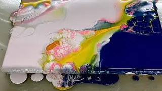 Easy Dutch Pour,  Pearl pour, Acrylic Pour Painting, Pearl Pour Abstract Art, Fluid Art Therapy.