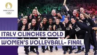 Italy 🇮🇹 clinch Gold 🥇, USA 🇺🇸 take Silver 🥈 in Womens Volleyball 🏐 | Paris 2024 highlights