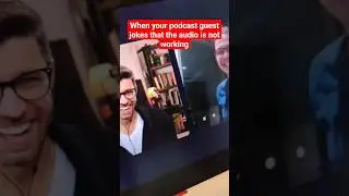 When your podcast guest jokes that the audio is not working - Dion Moult BlenderBIM