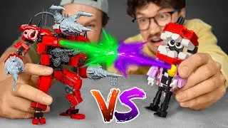 Lego Skibidi Toilet Titans VS Lego Digital Circus 🎪🧩 Who's Gonna Win this Epic Battle?!