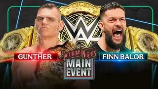 Gunther vs Finn Balor Full Match WWE Saturday Night's Main Event 2024 Highlights