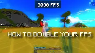 HOW TO DOUBLE YOUR FPS IN MINECRAFT