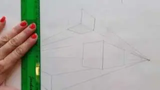 How to draw 2 point perspective cubes