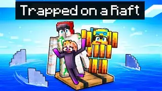 Trapped on a RAFT as MOBS in Minecraft!