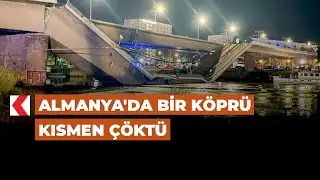 Almanya'da bir köprü kısmen çöktü