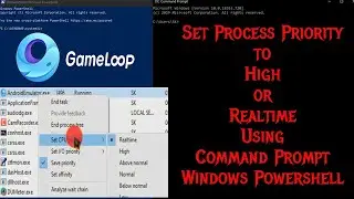 How to Change Process Priority | Gameloop Priority | Command Prompt