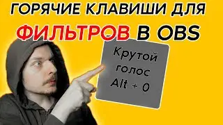 Фильтры OBS по кнопке // горячие клавиши для фильтров в OBS