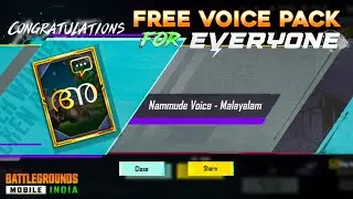 😮 BGMI GIVE FREE VOICE PACK FOR EVERYONE'S | CREATE OPENING