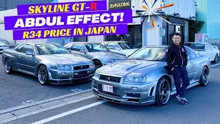 ABDUL EFFECT! Skyline GT-R R34 Price in Japan.