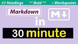 Learn Markdown In 30 Minutes