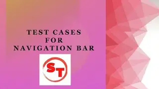 Test cases for navigation bar | UI and, Functional test cases for navigation bar