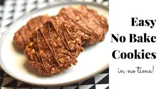 Easy No bake chocolate oatmeal cookies | How to make No Bake Oatmeal Cookies