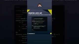 Javascript, Pointer Lock API 