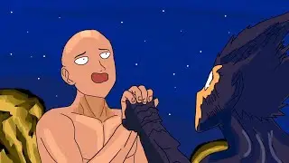 Saitama Defeats Garou - One Punch Man Chapter 168 Fan Animation - Serious Sneeze