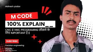 M CODE || FOR CNC VMC PROGRAMING || ONLY FRESHAR || #mcode #cncvmc #precisionengineering