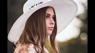 Девушка в шляпе. Ускоренная обработка портрета